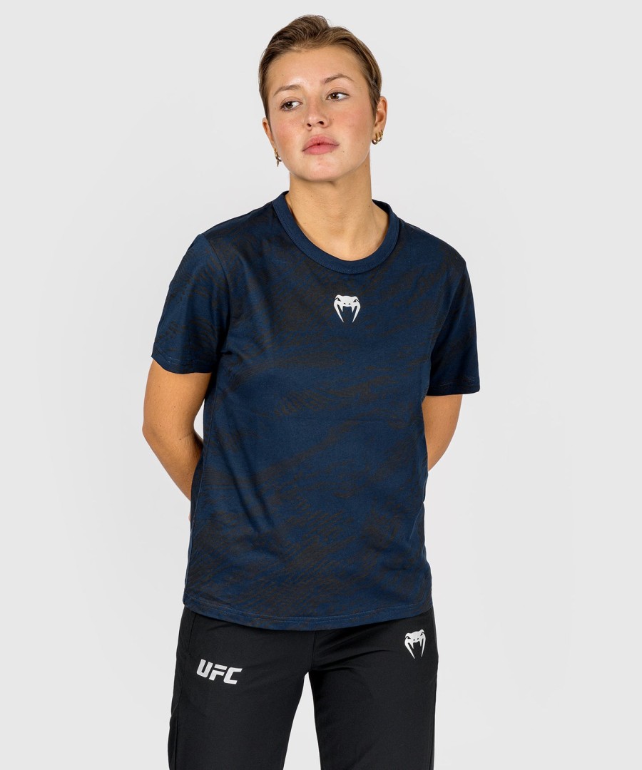 ufc fusion by venum fight week naisten lyhythihainen puuvillainen t-paita - valtamerensininen