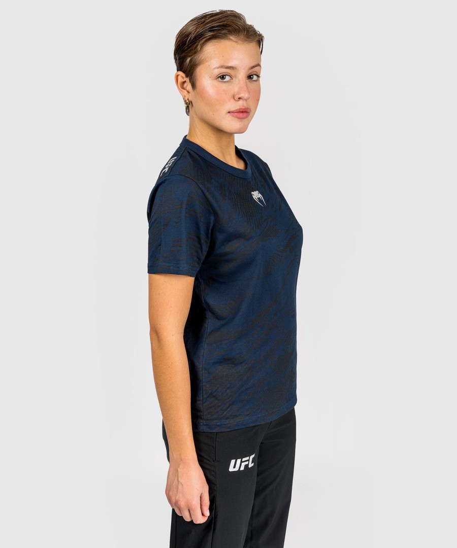 ufc fusion by venum fight week naisten lyhythihainen puuvillainen t-paita - valtamerensininen