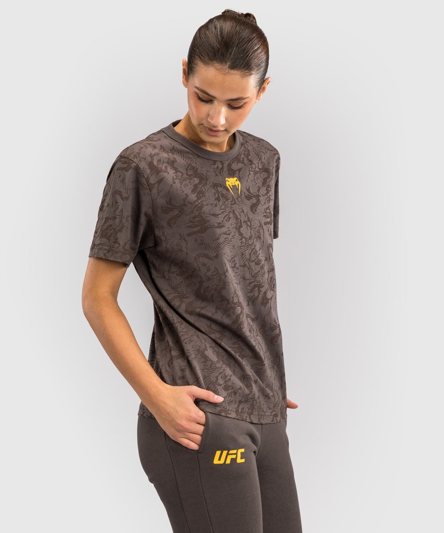 ufc fusion by venum fight week naisten lyhythihainen puuvillainen t-paita - maanruskea