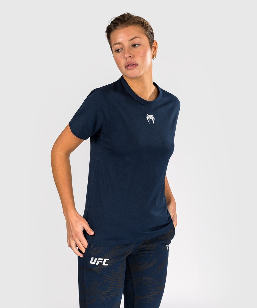 ufc fusion by venum fight week naisten lyhythihainen puuvillainen t-paita - yksivärinen valtamerensininen