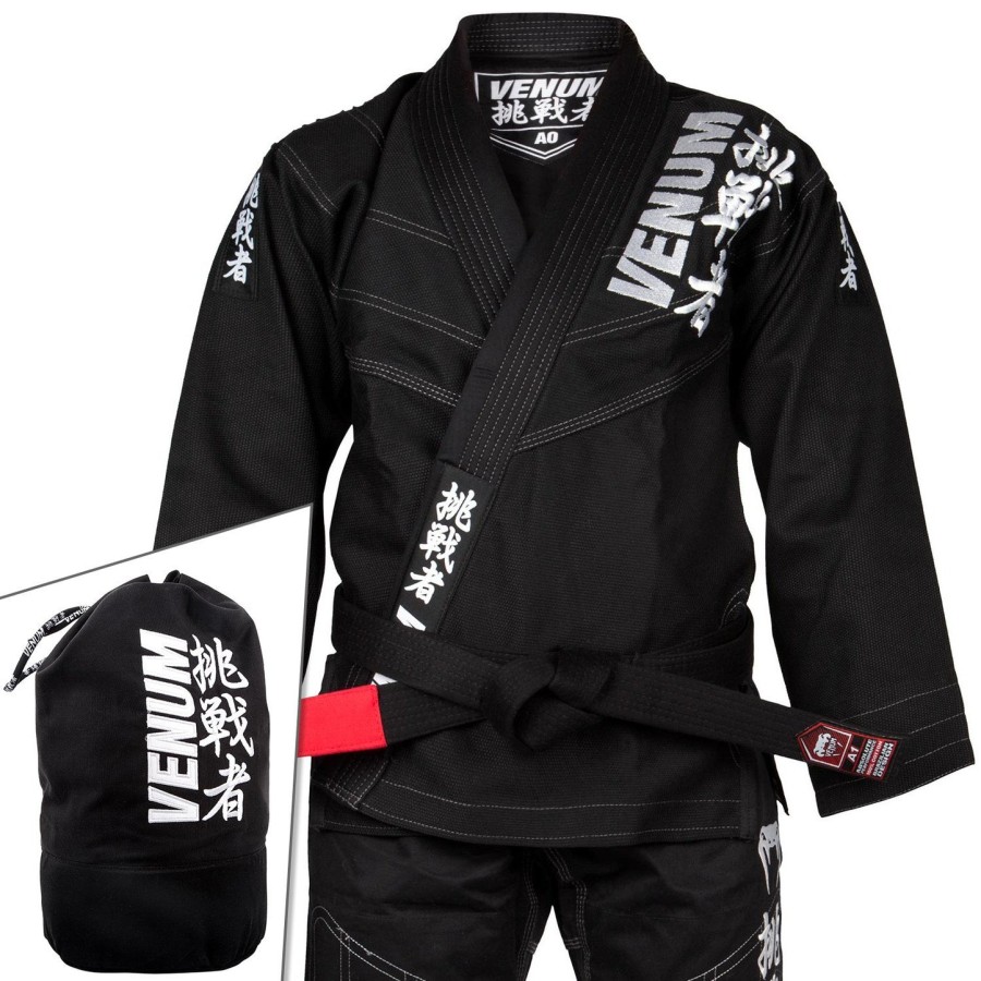 venum challenger 4.0 bjj gi - sisältää laukun - musta