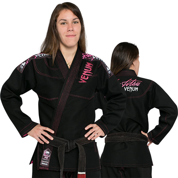 venum challenger 2.0 naisten bjj gi - musta