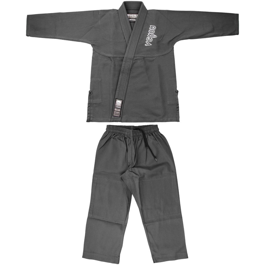 venum contender kids bjj gi valkoinen vyö sisältyy hintaan - harmaa