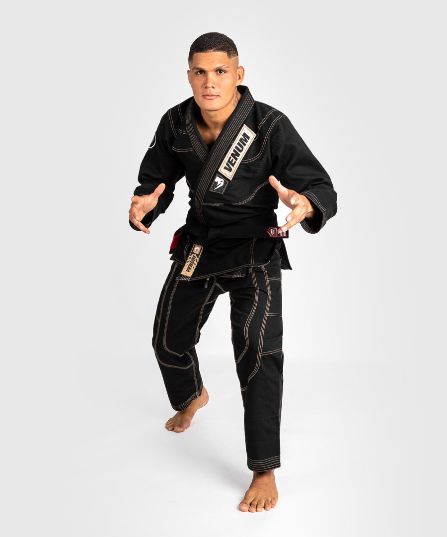venum elite 4.0 brazilian jiu jitsu gi - musta