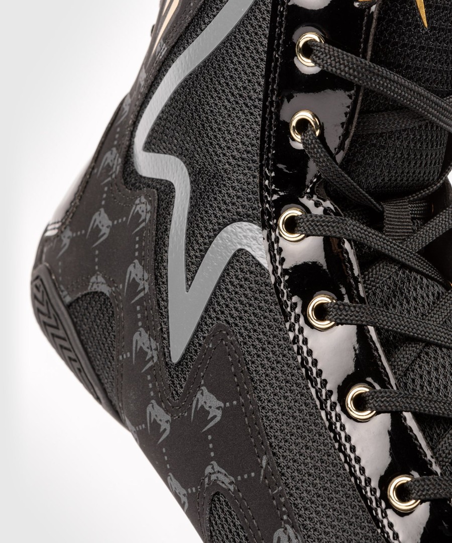venum elite evo monogram -nyrkkeilykengät – mustat