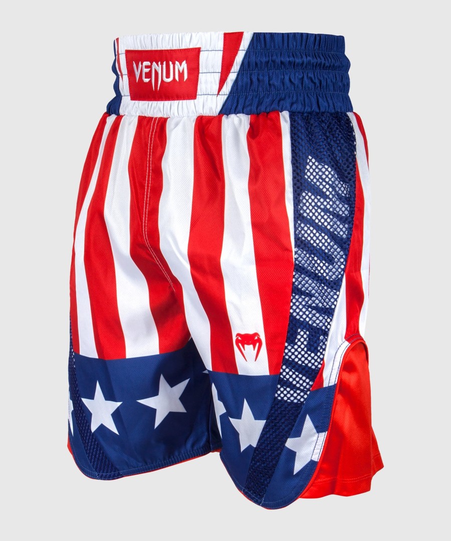 venum elite nyrkkeilyshortsit - usa - punainenvalkoinen-sininen - exclusive