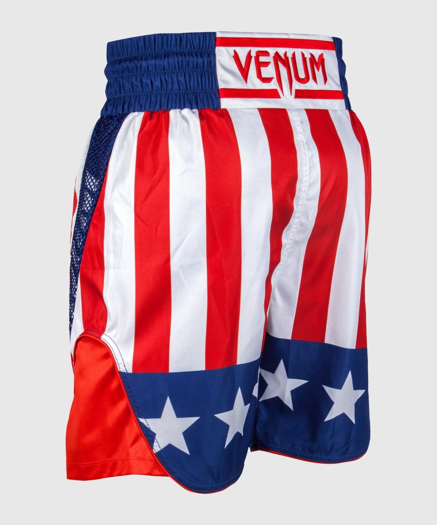 venum elite nyrkkeilyshortsit - usa - punainenvalkoinen-sininen - exclusive