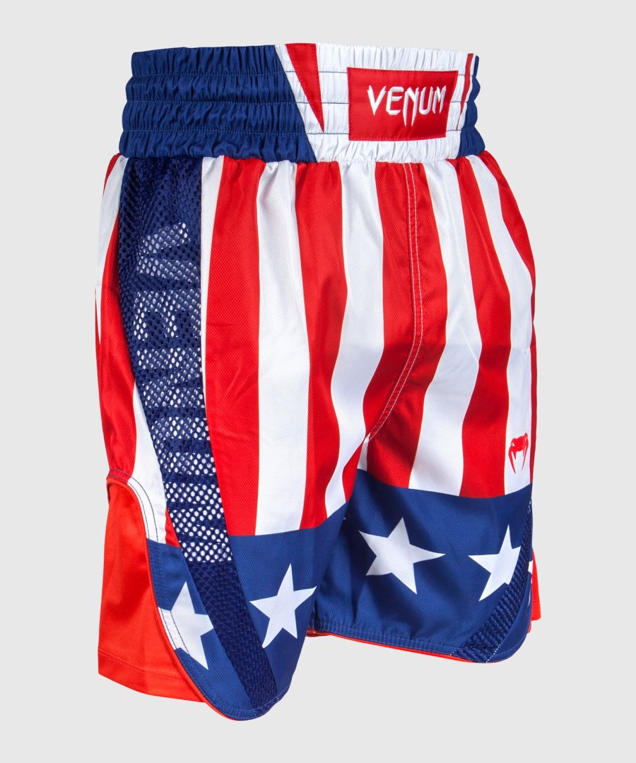 venum elite nyrkkeilyshortsit - usa - punainenvalkoinen-sininen - exclusive