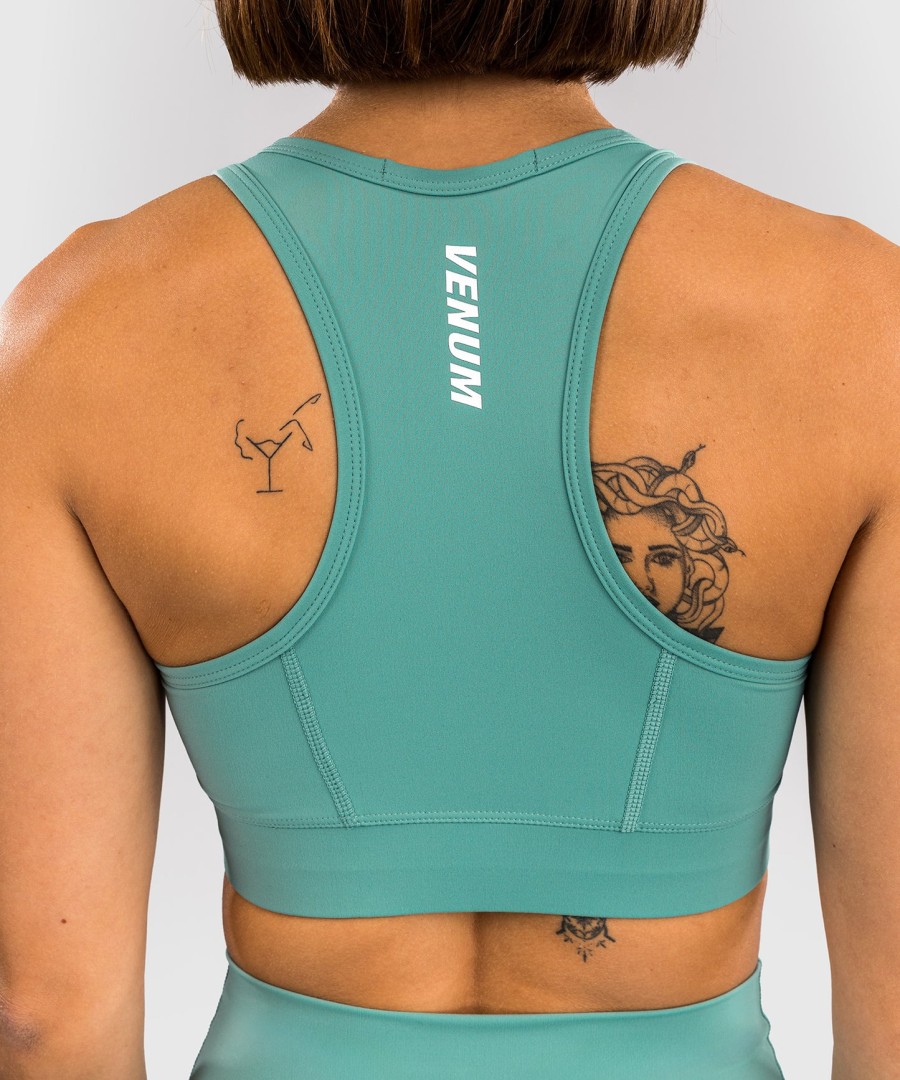 venum essential naisten keskivaikea iskunkestävä urheiluliivit - aqua green