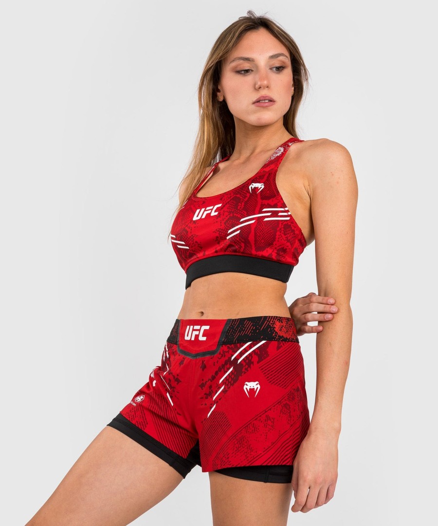 ufc adrenaline by venum authentic fight night naisten urheiluliivit - punainen