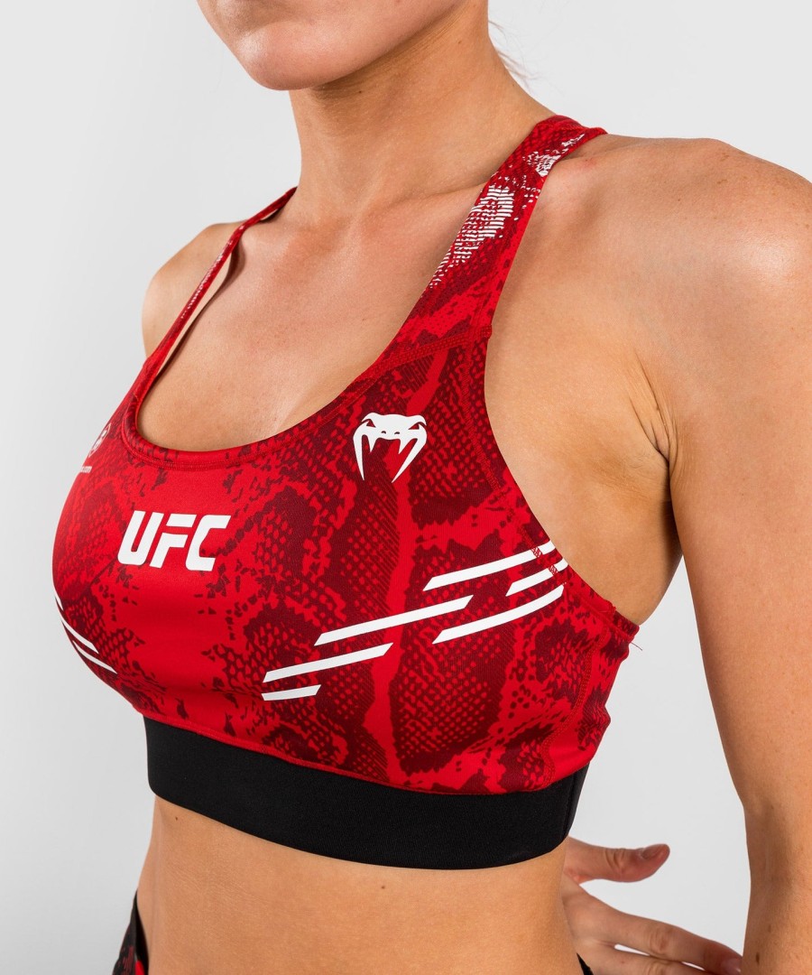 ufc adrenaline by venum authentic fight night naisten urheiluliivit - punainen