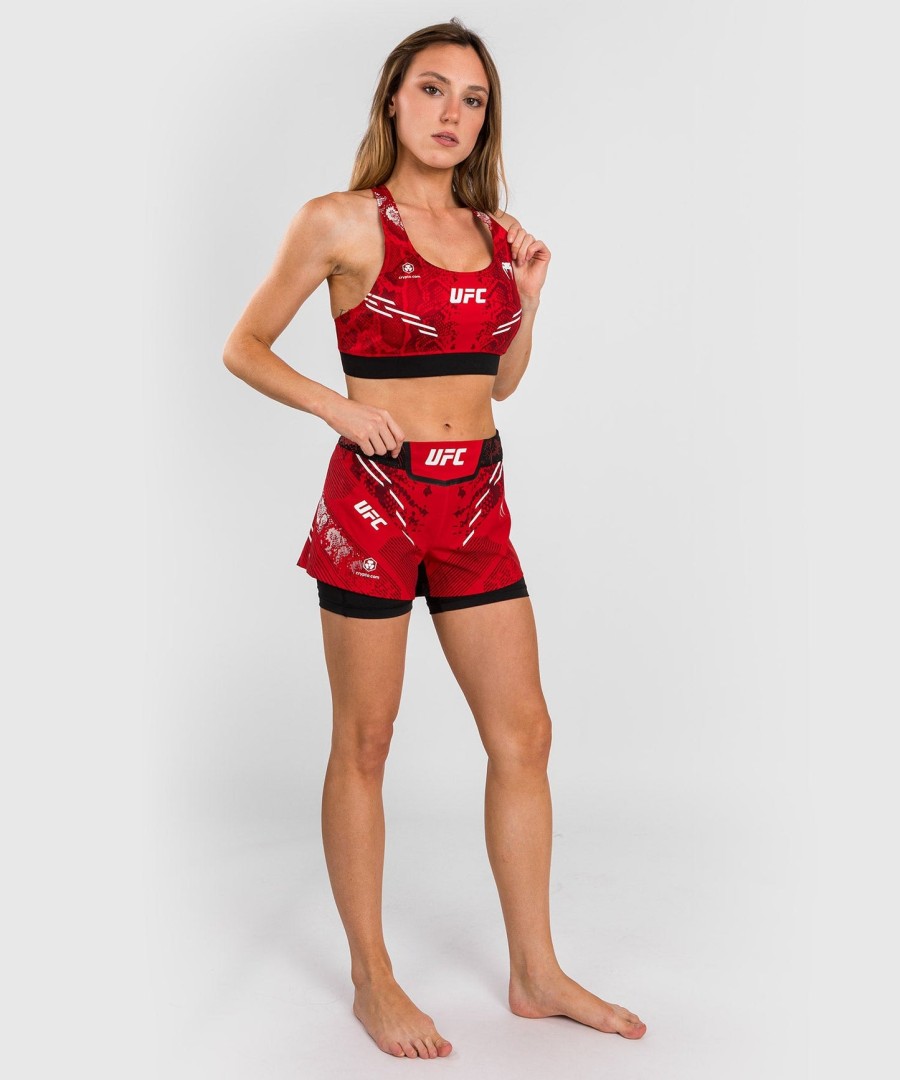 ufc adrenaline by venum authentic fight night naisten urheiluliivit - punainen