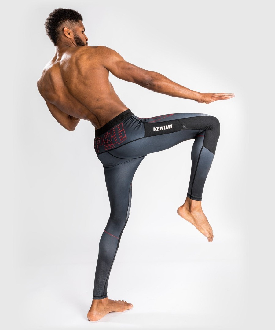 venum okinawa 3.0 kompressiotrikoot - mustapunainen