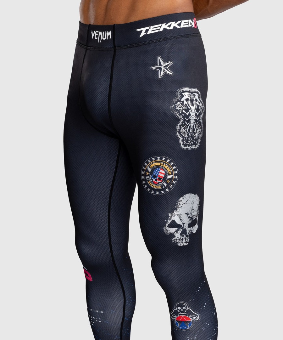 venum x tekken 8 - paul phoenix spats - mustasininen
