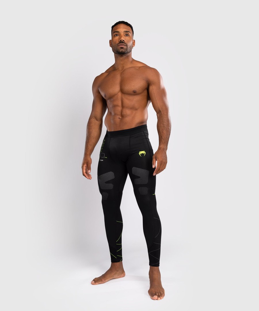 venum training camp 4.0 spats - mustaneonvihreä