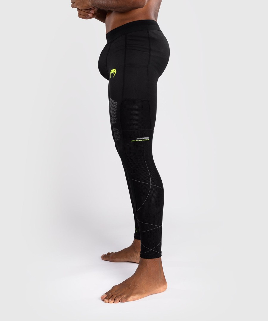 venum training camp 4.0 spats - mustaneonvihreä