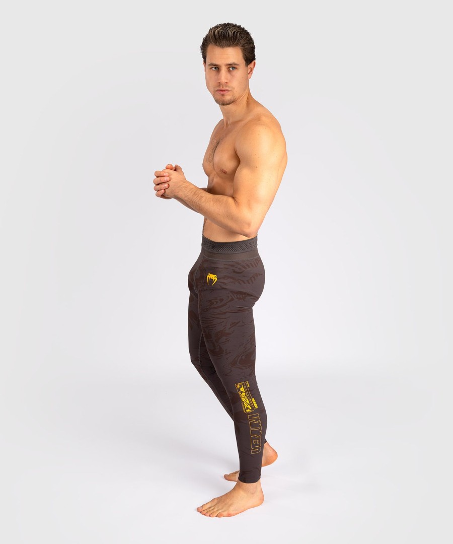 ufc fusion by venum fight week miesten tightsit - ruskea