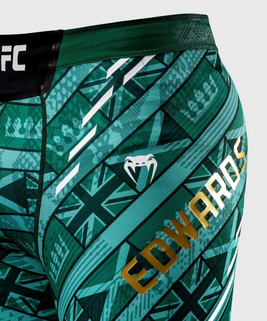 miesten ufcn vertaansa vailla oleva venum green leon edwards vale tudo short