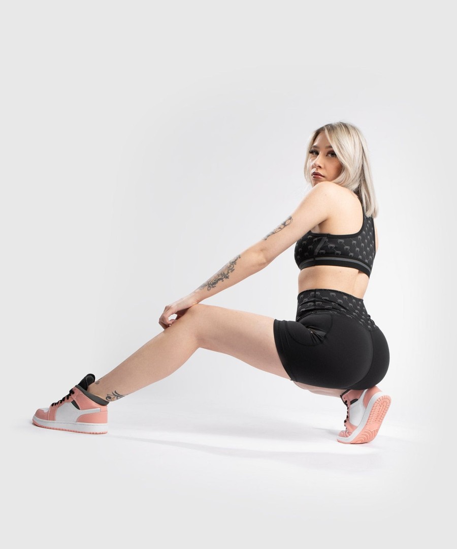 venum monogram -kompressioshortsit - naisille - mustapinkkikulta