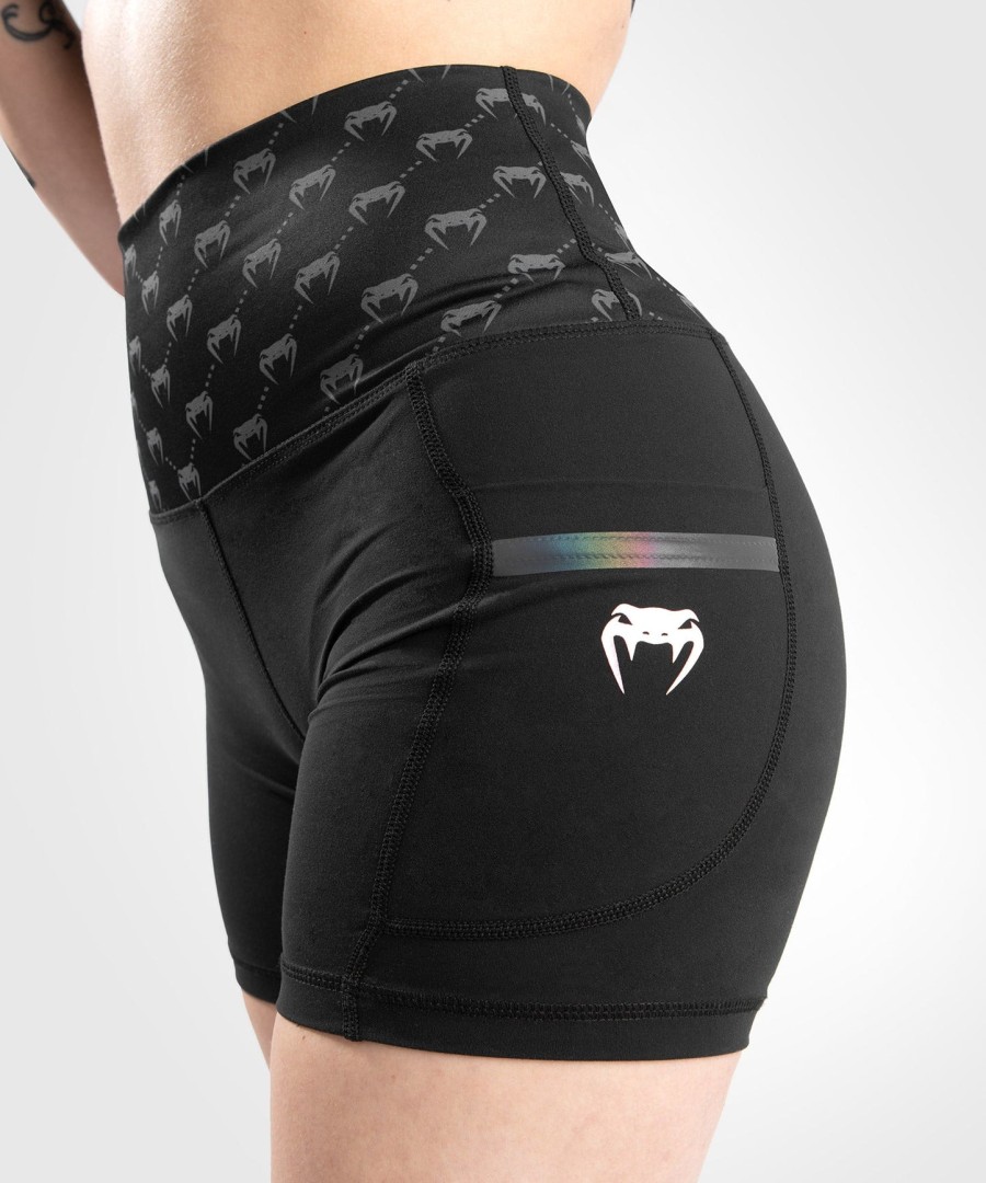 venum monogram -kompressioshortsit - naisille - mustapinkkikulta
