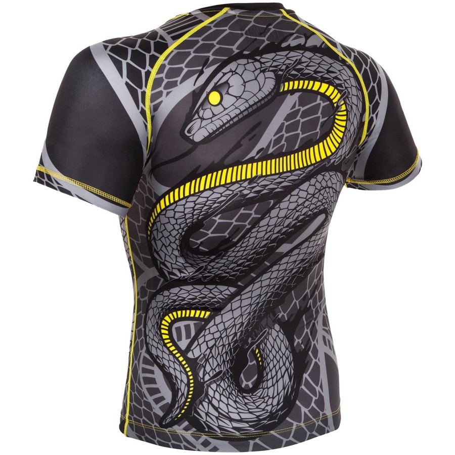 venum snaker rashguard - lyhythihainen - mustakeltainen