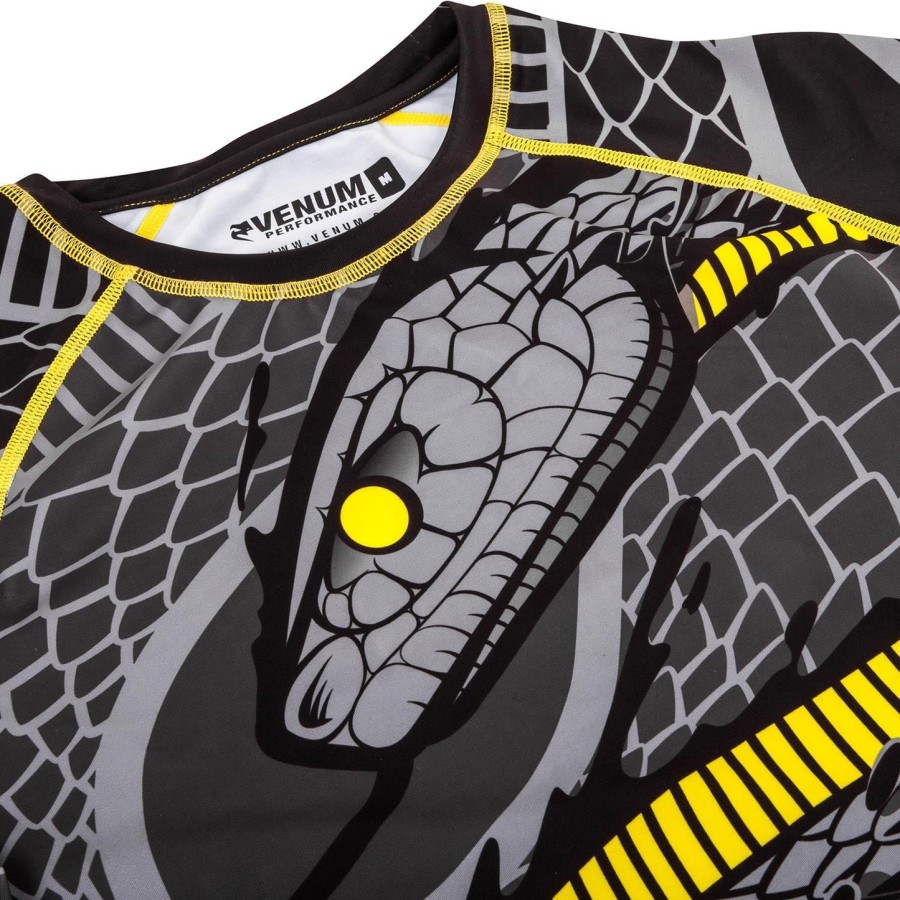 venum snaker rashguard - lyhythihainen - mustakeltainen