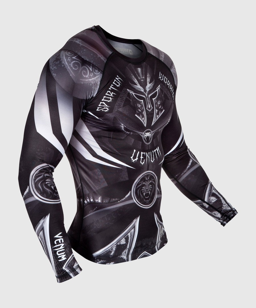 venum gladiator 3.0 rashguard - pitkähihainen - mustavalkoinen