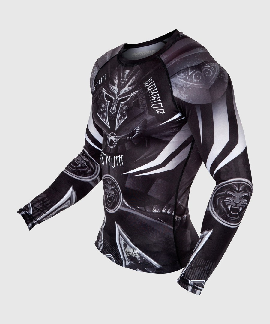 venum gladiator 3.0 rashguard - pitkähihainen - mustavalkoinen