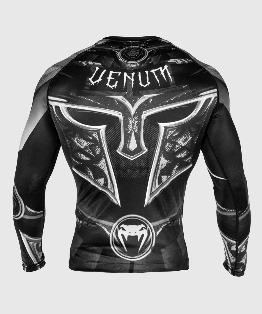 venum gladiator 3.0 rashguard - pitkähihainen - mustavalkoinen