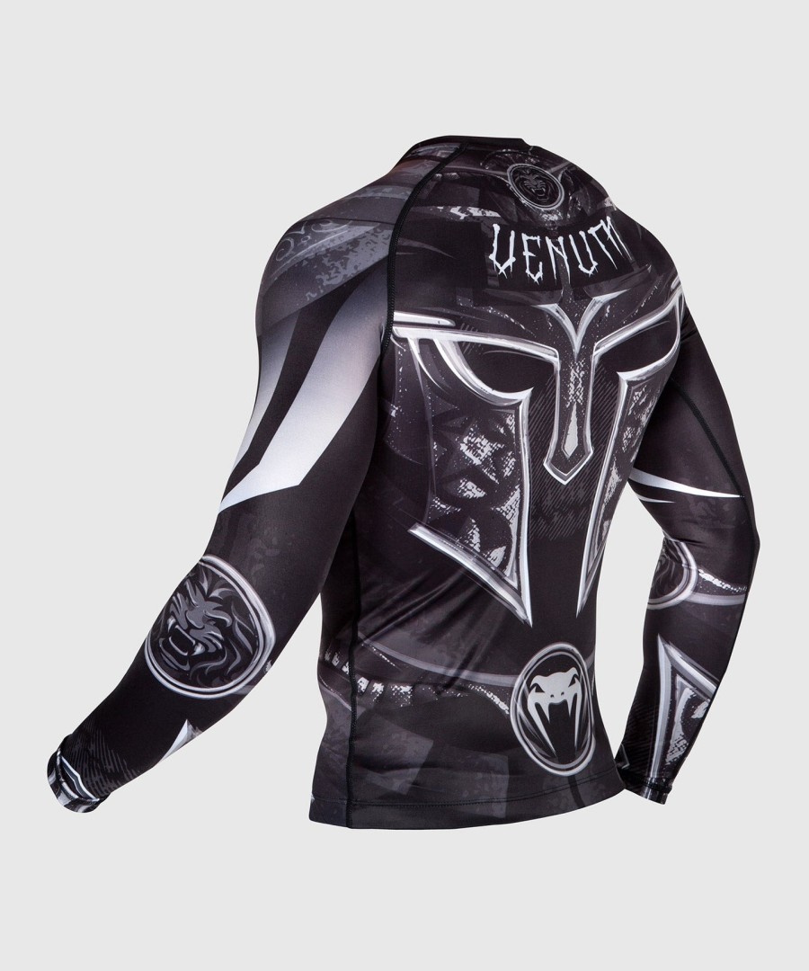 venum gladiator 3.0 rashguard - pitkähihainen - mustavalkoinen
