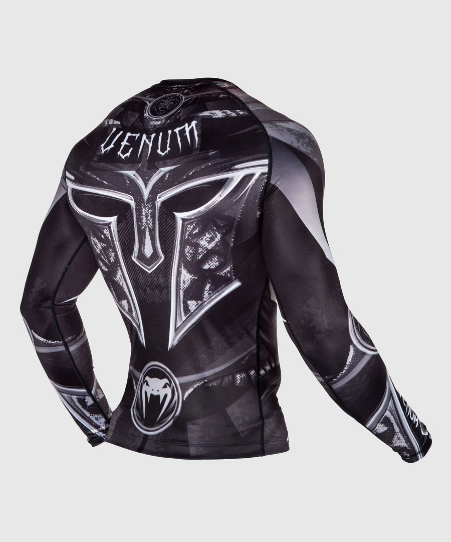venum gladiator 3.0 rashguard - pitkähihainen - mustavalkoinen