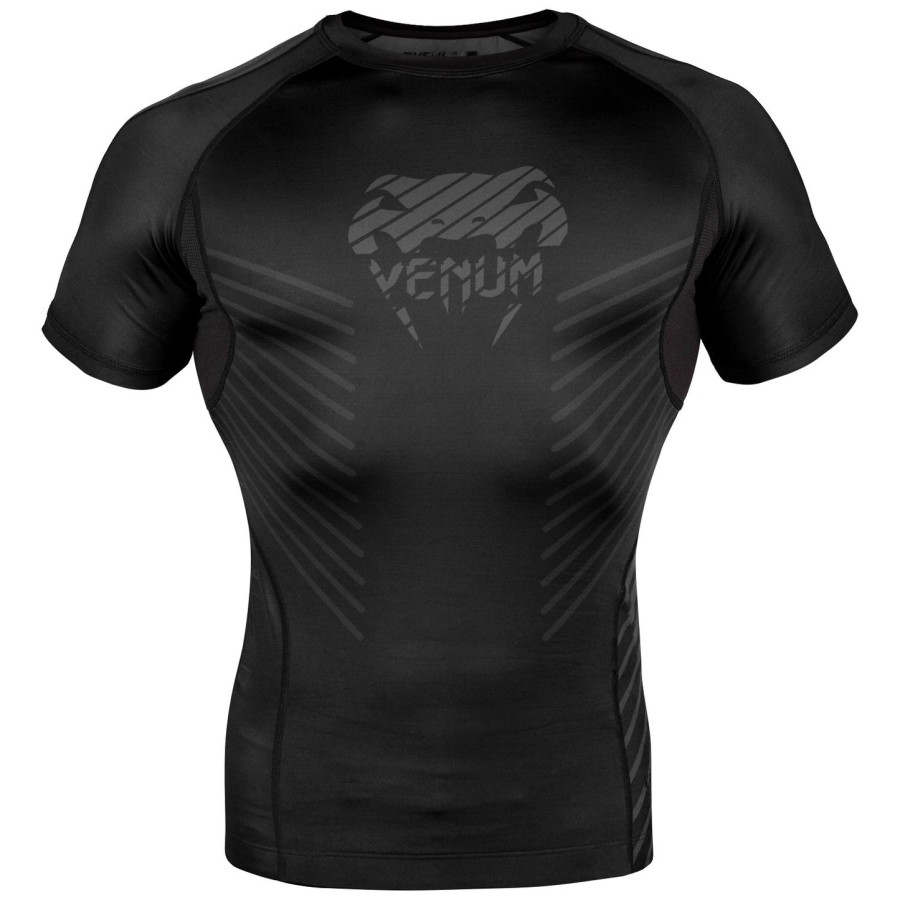 venum plasma rashguard - lyhythihainen - mustamusta