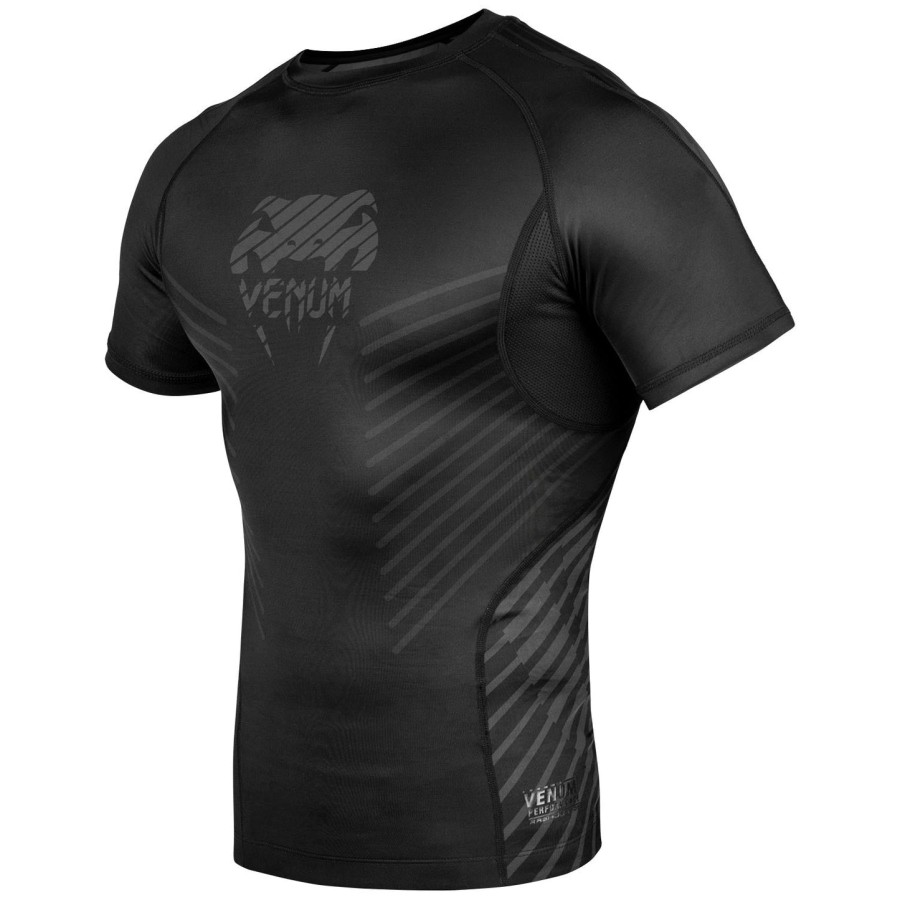 venum plasma rashguard - lyhythihainen - mustamusta