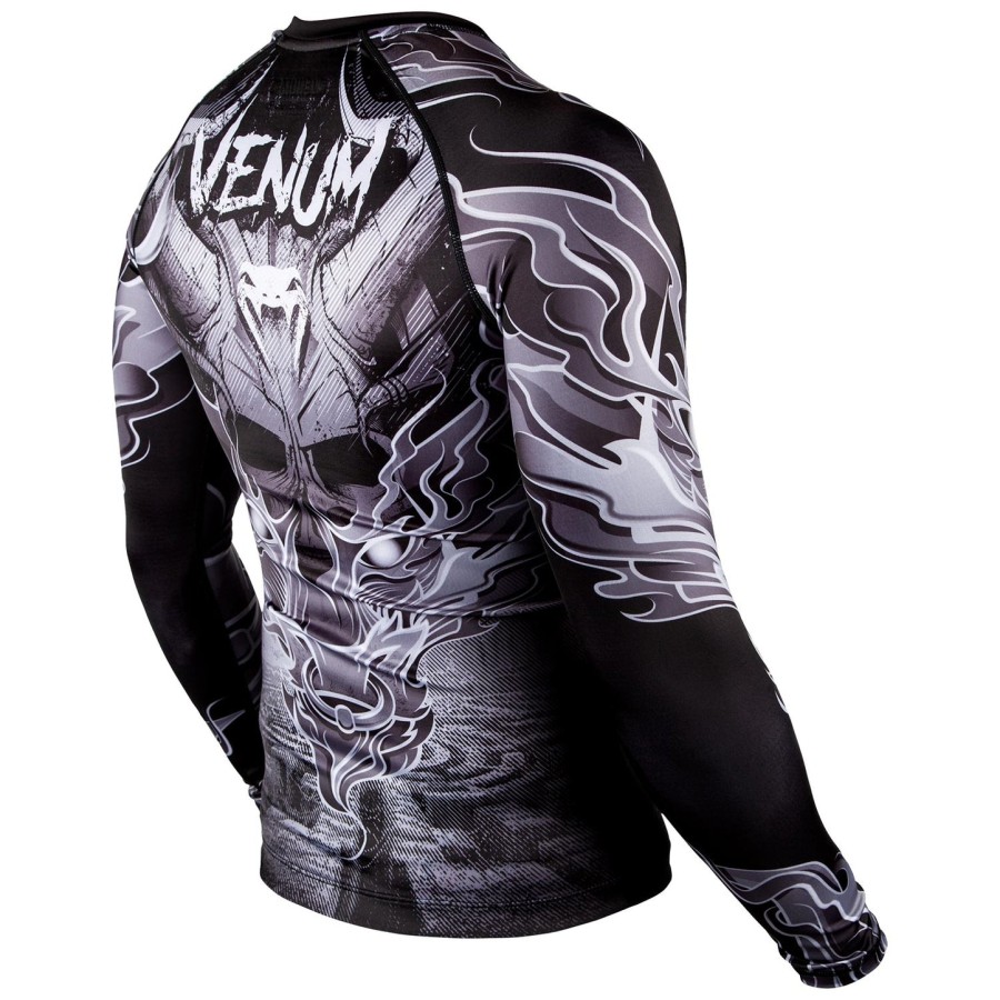 venum minotaurus rashguard - pitkähihainen - mustavalkoinen