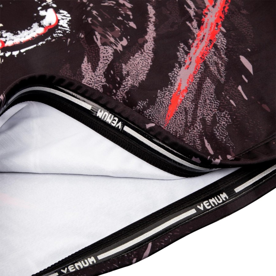 venum grizzli rashguard - lyhythihainen - mustavalkoinen