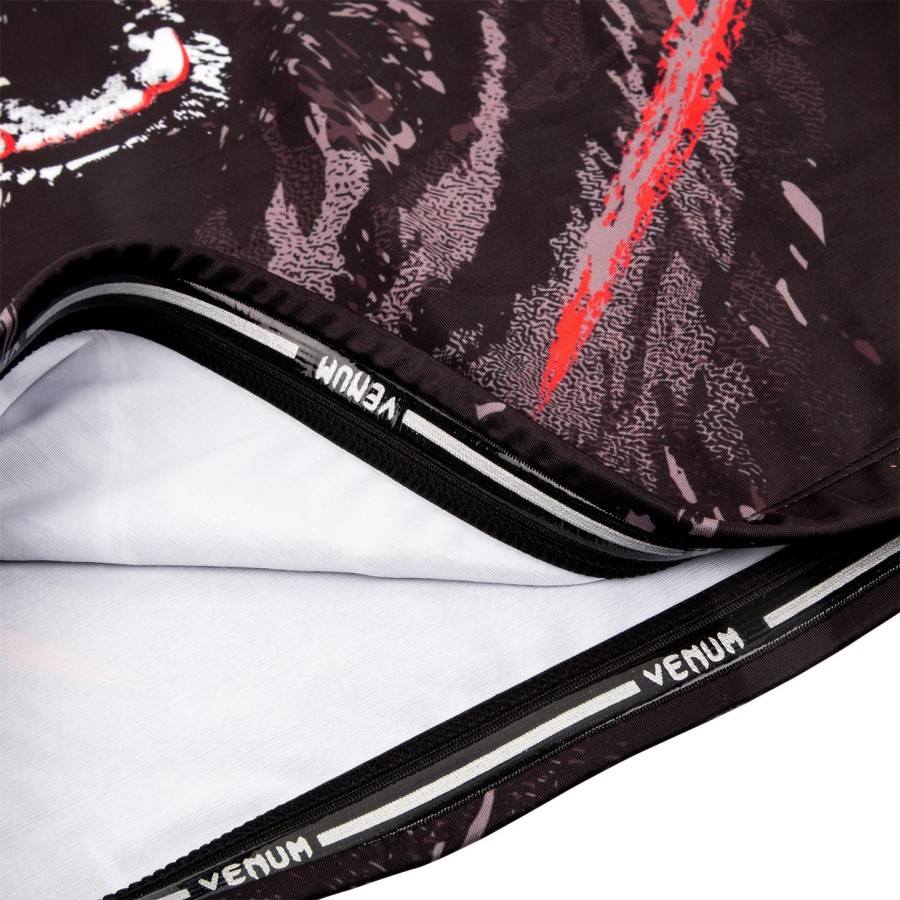 venum grizzli rashguard - pitkähihainen - mustavalkoinen