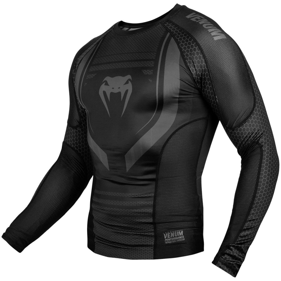 venum technical 2.0 rashguard - pitkähihainen - mustamusta