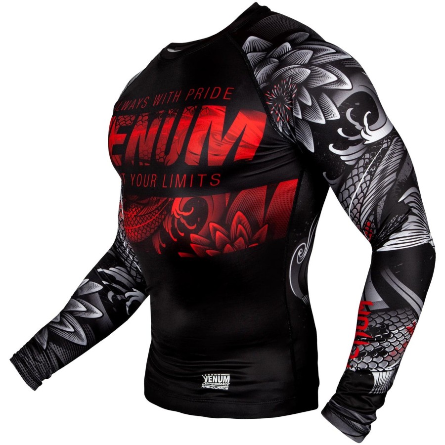 venum koi 2.0 rashguard - pitkähihainen - mustavalkoinen