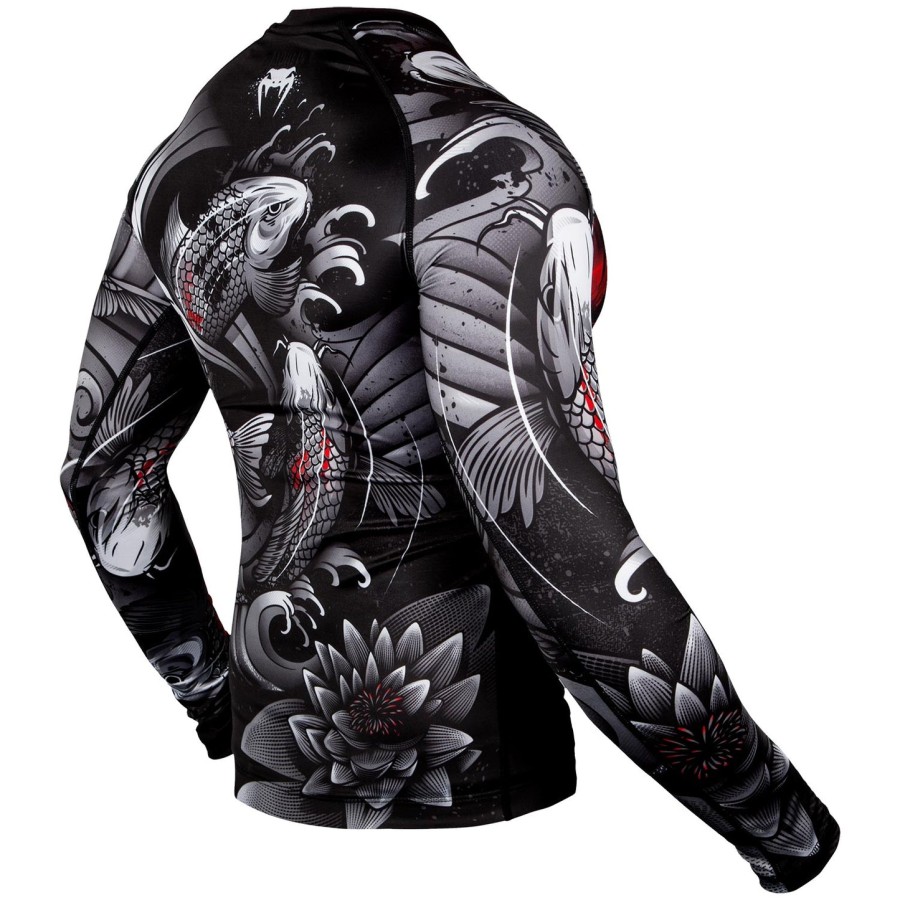 venum koi 2.0 rashguard - pitkähihainen - mustavalkoinen