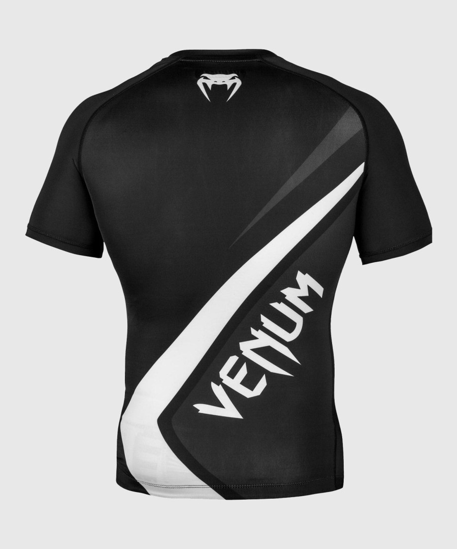 venum contender 4.0 rashguard - lyhythihainen - mustaharmaa-valkoinen
