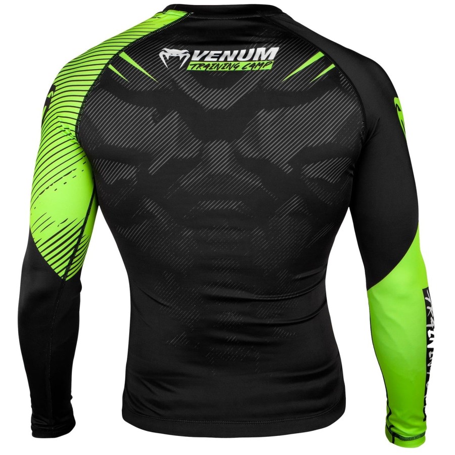 venum training camp 2.0 rashguard - pitkähihainen - mustaneonkeltainen