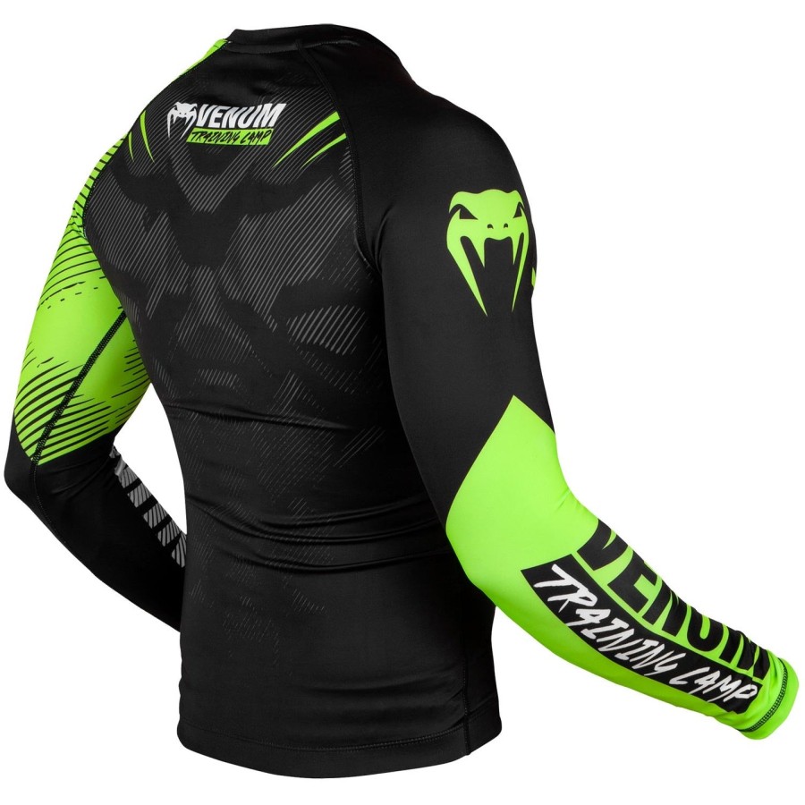 venum training camp 2.0 rashguard - pitkähihainen - mustaneonkeltainen