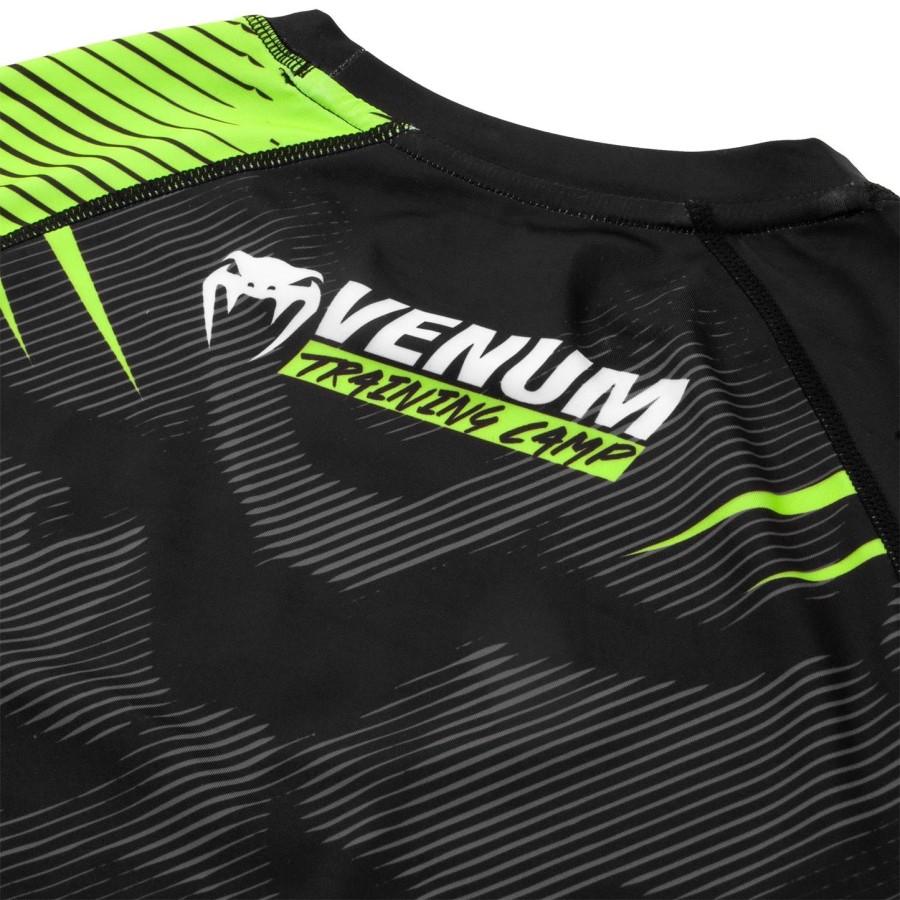 venum training camp 2.0 rashguard - pitkähihainen - mustaneonkeltainen