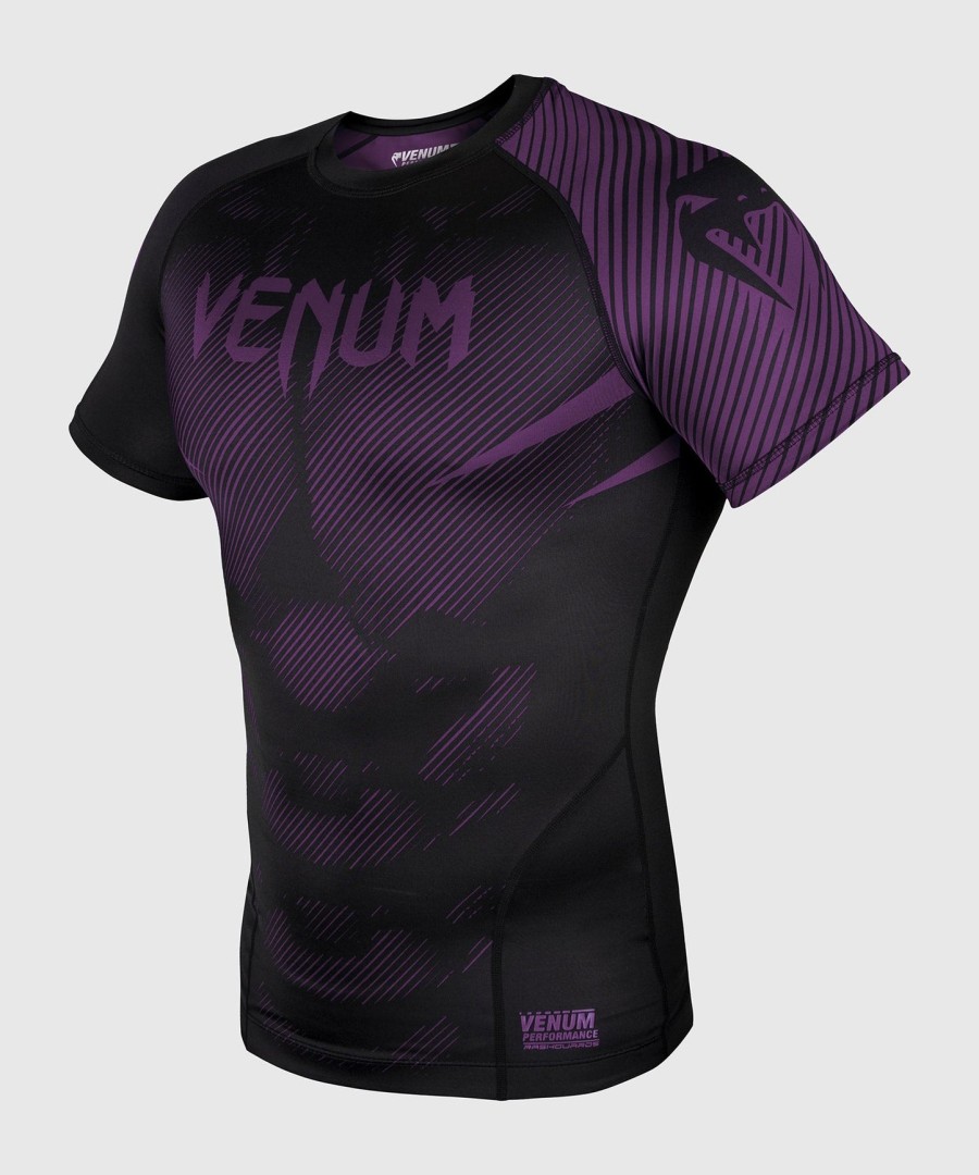 venum nogi 2.0 rashguard - lyhythihainen - mustavioletti