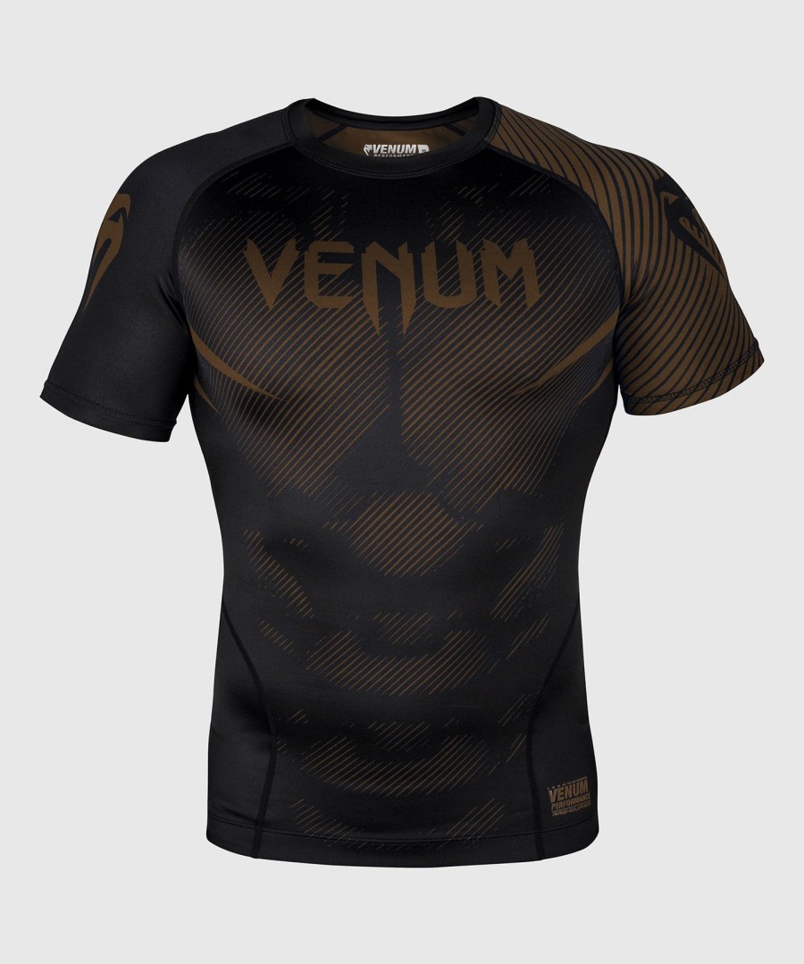 venum nogi 2.0 rashguard - lyhythihainen - mustaruskea