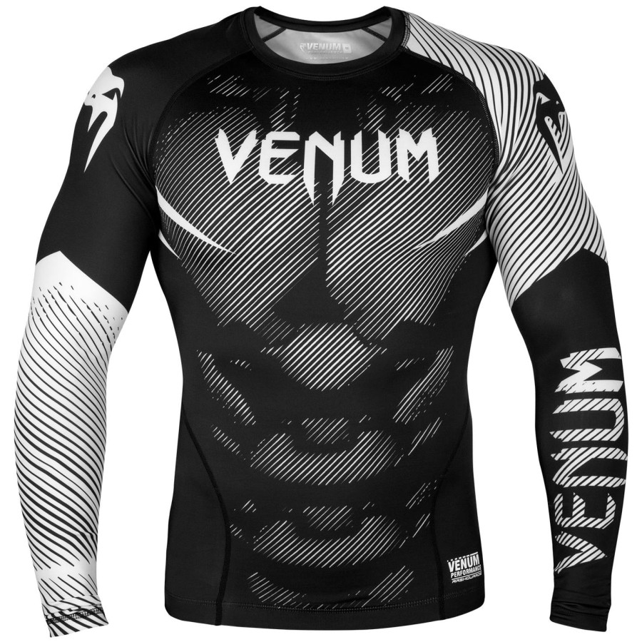 venum nogi 2.0 rashguard - pitkähihainen - mustavalkoinen