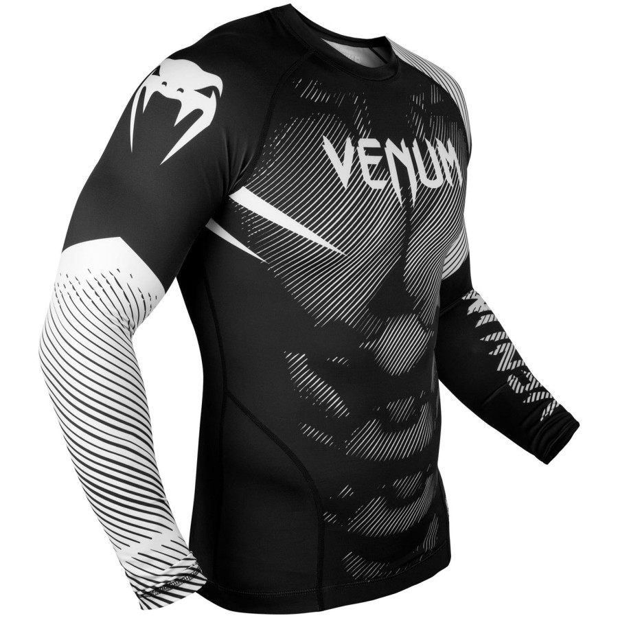 venum nogi 2.0 rashguard - pitkähihainen - mustavalkoinen