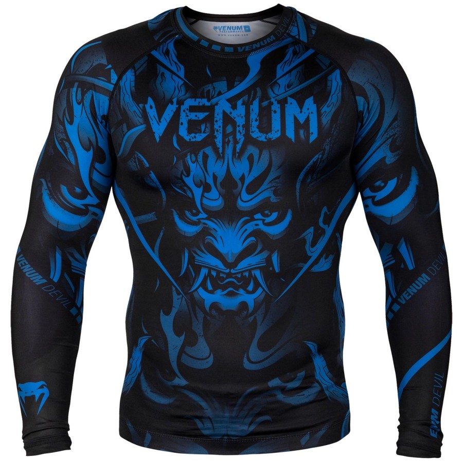 venum devil rashguard - pitkähihainen - tummansininenmusta