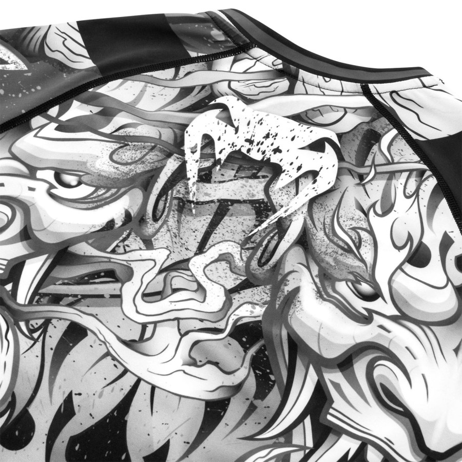 venum devil rashguard - pitkähihainen - valkoinenmusta