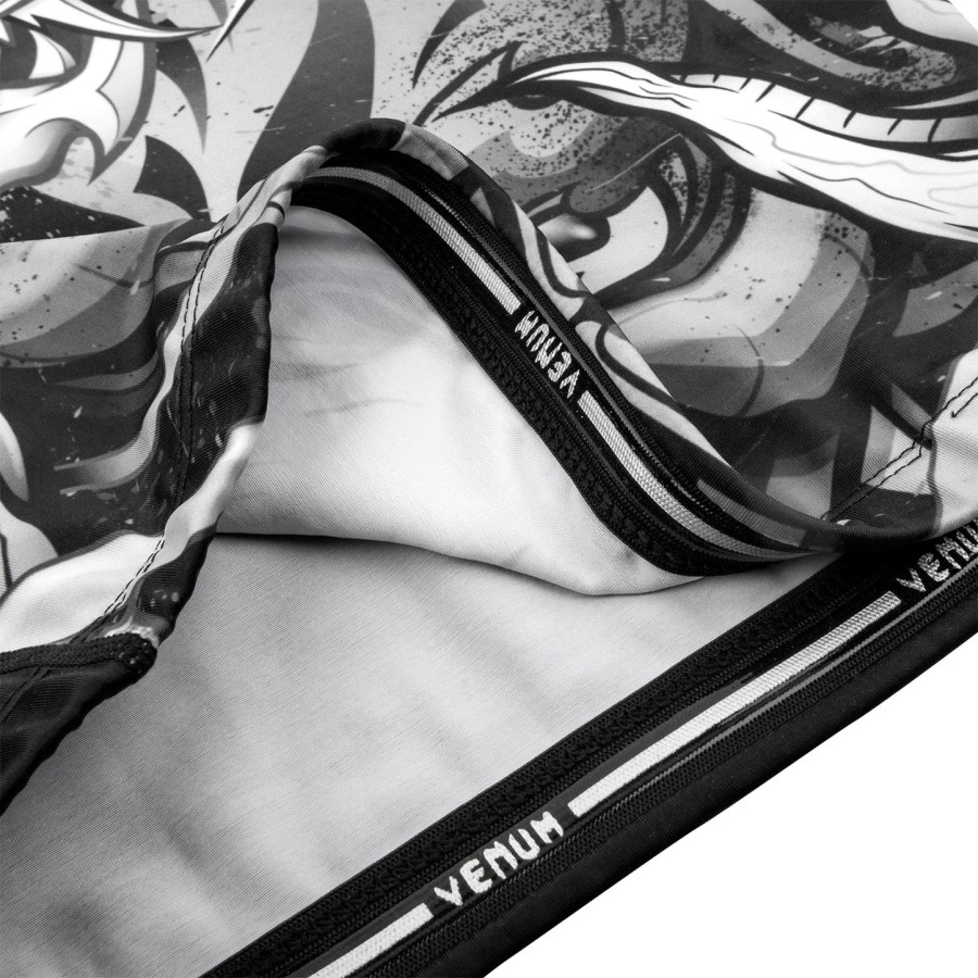 venum devil rashguard - pitkähihainen - valkoinenmusta